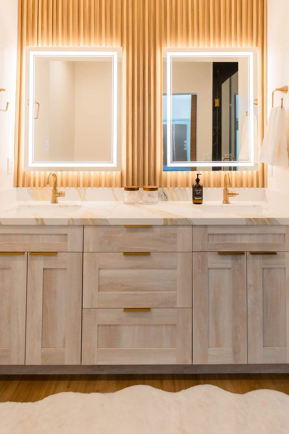 Interior Accent Wall Panels Wood Effect Extra Light Oak Color