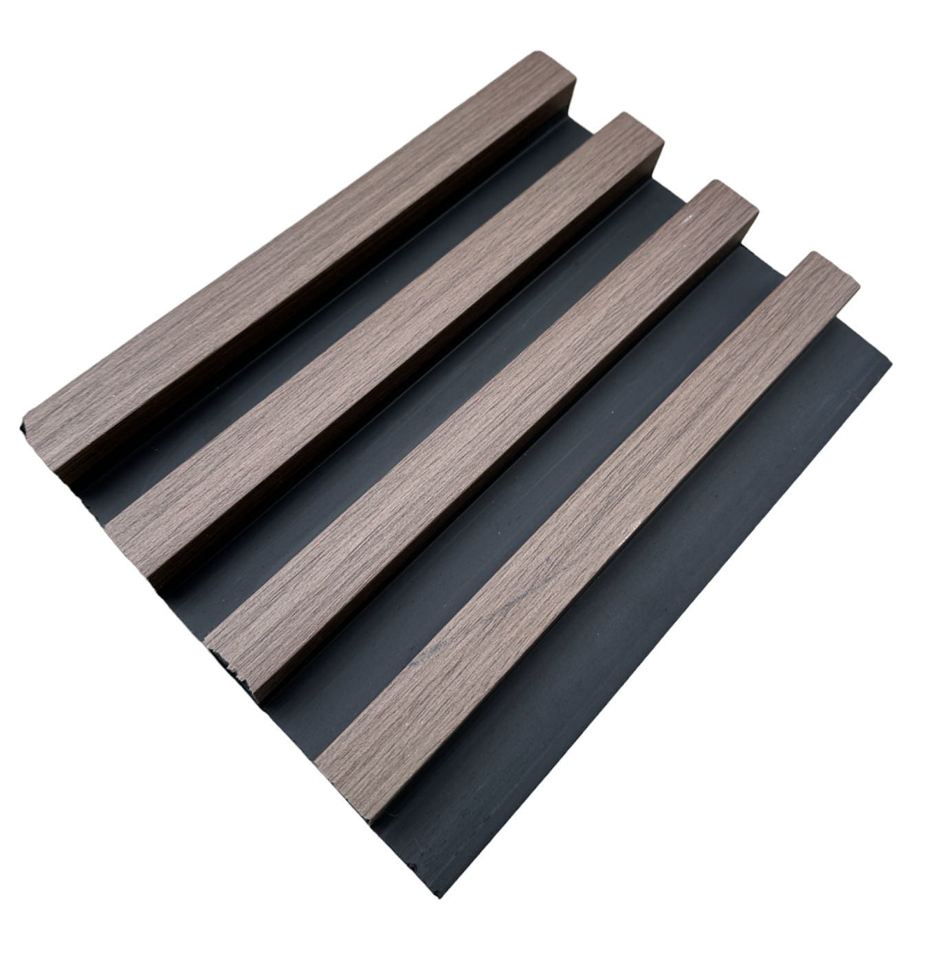 Interior Accent Wall Panels Two Tone Brown / Black Decorative Wood Look