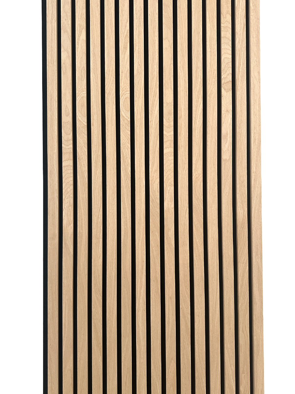 Acoustic Panels Wood Veneer Accent Walls 2 ft wide by 9.5 ft long White Oak