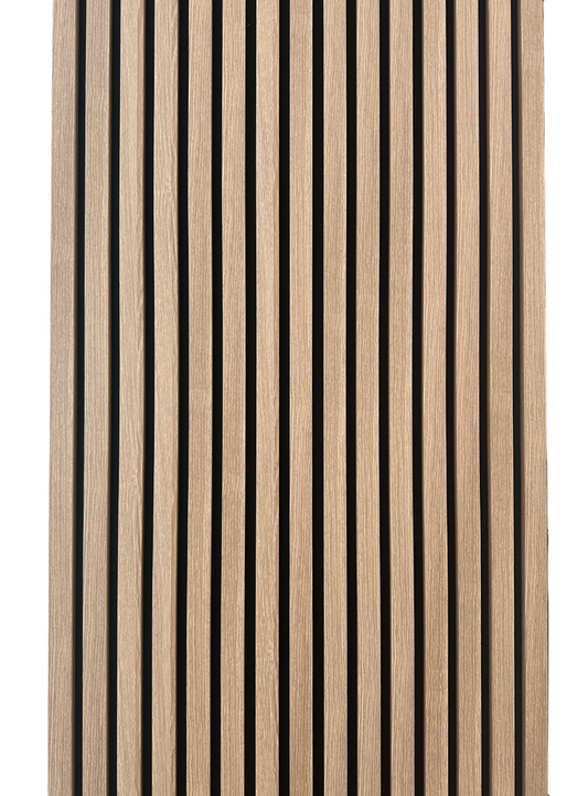 Washed Oak Acoustic Wood Panels Accent Wall Slat Decor 2 ft wide by 9.5 ft long