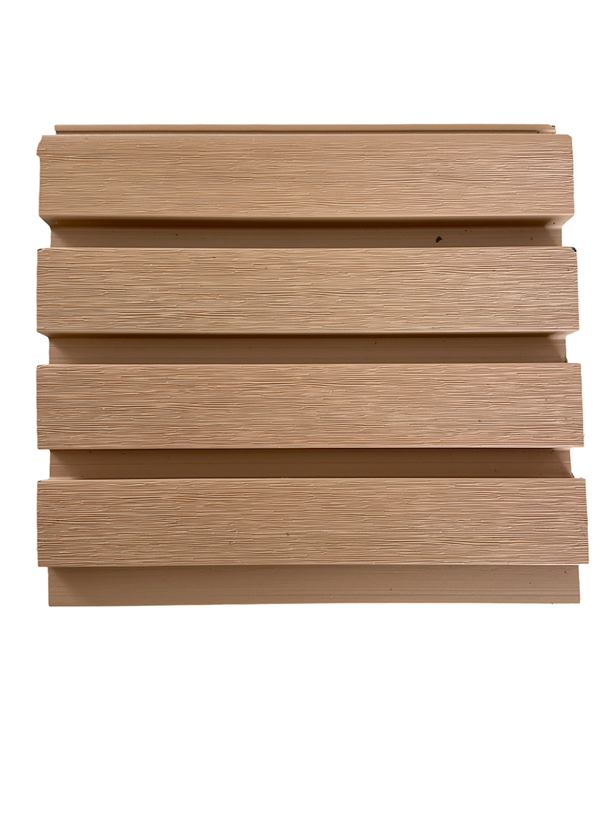 Accent Wall Panel European Modern Exterior Interior Siding Light Brown Teak Wood Grain Weather Proof