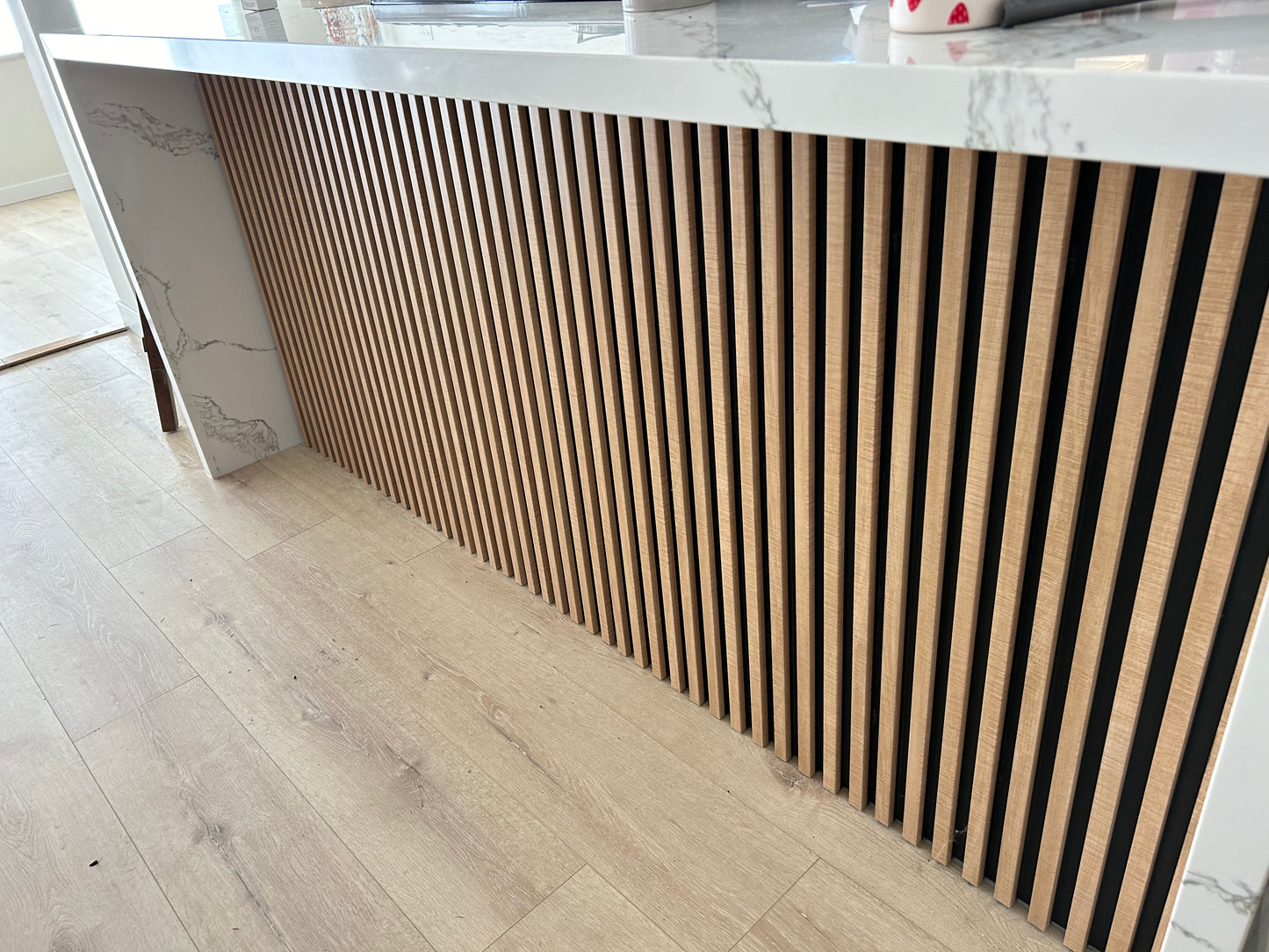 Two Tone Interior Accent Wall Panels Wood Effect