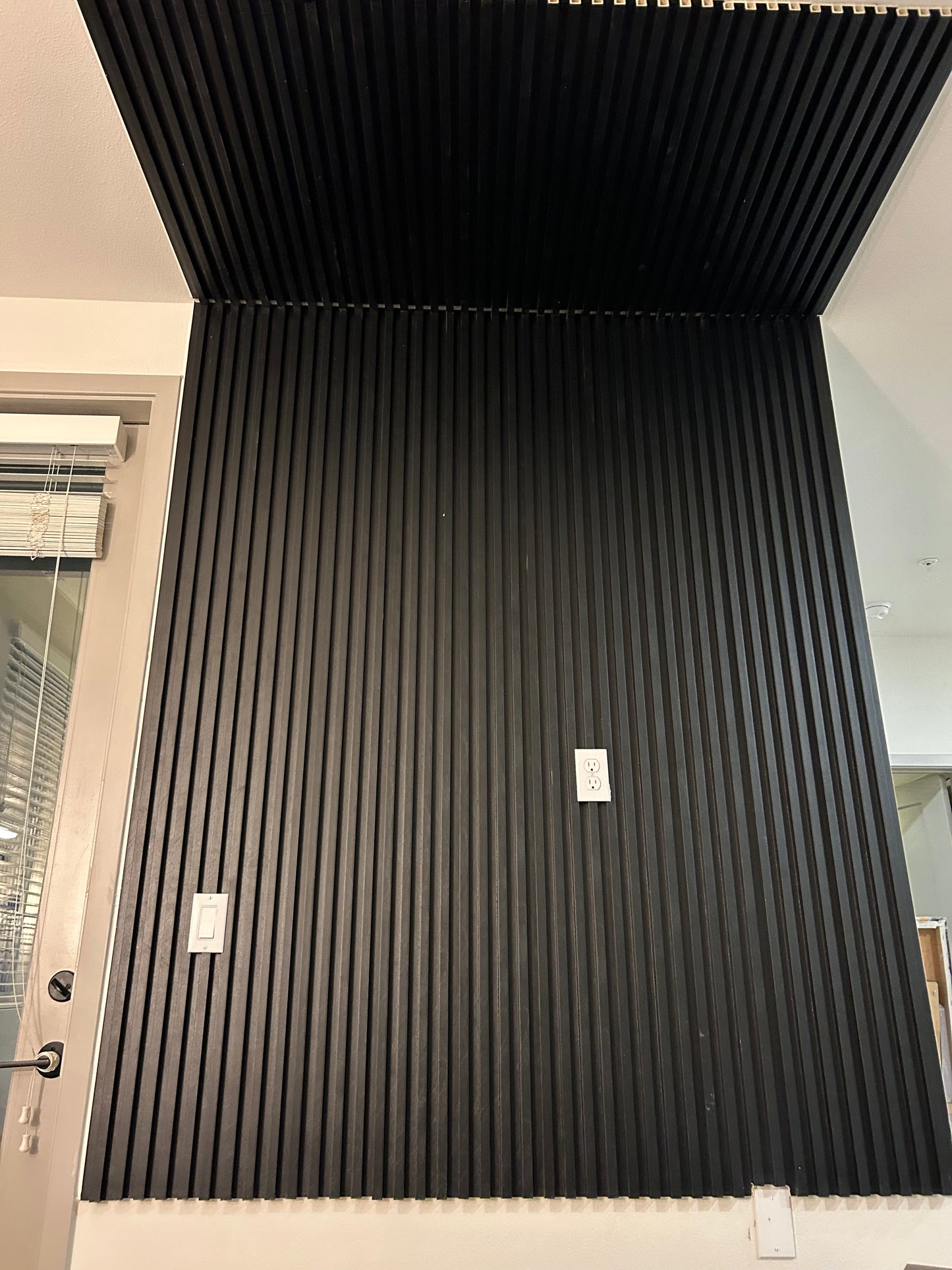 Interior Accent Wall Panels Black 6.5 inches Wide by 114 inches long