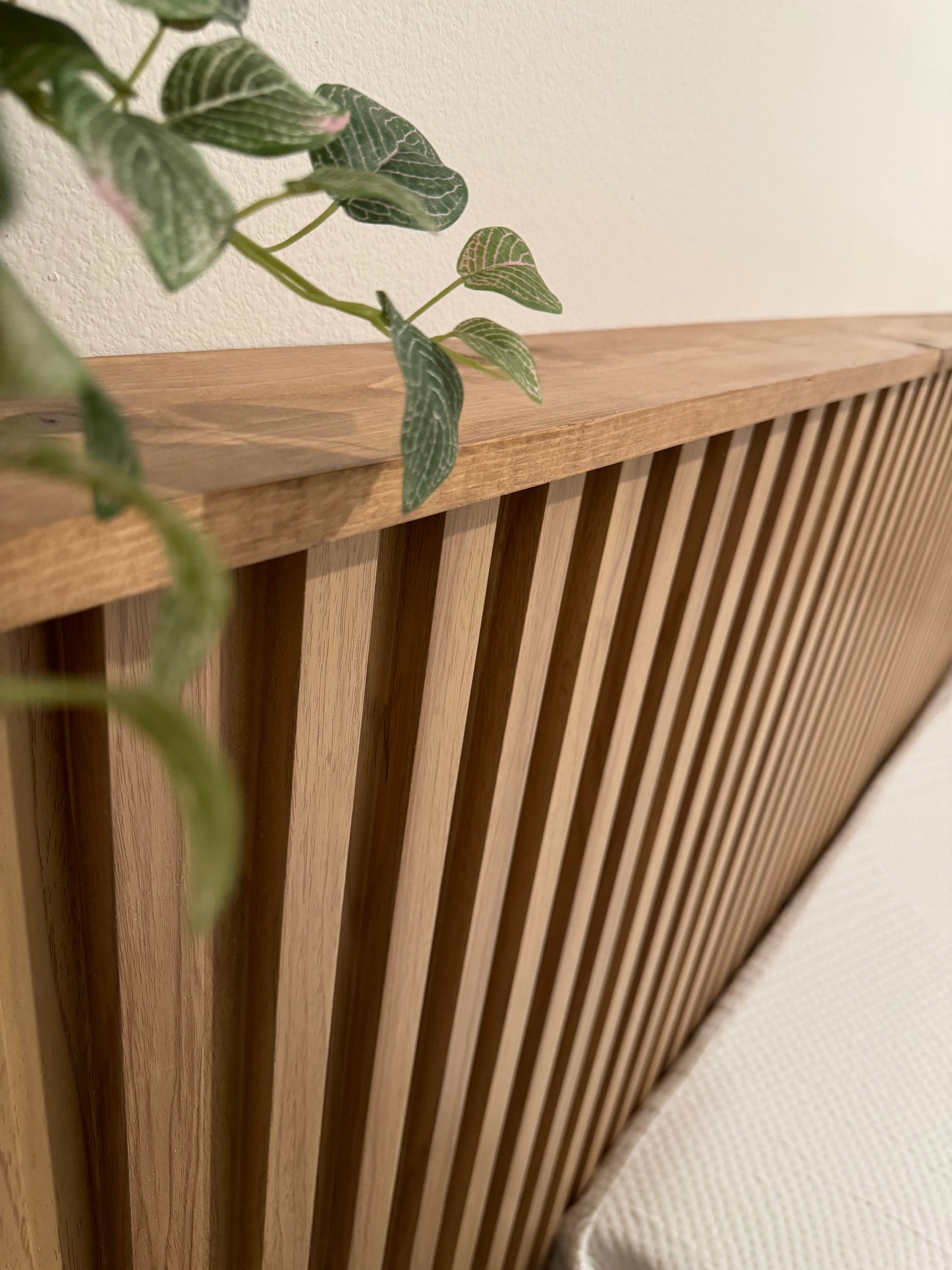 Extra Wide Interior Accent Wall Panels WPC Teak Wood Decorative Look
