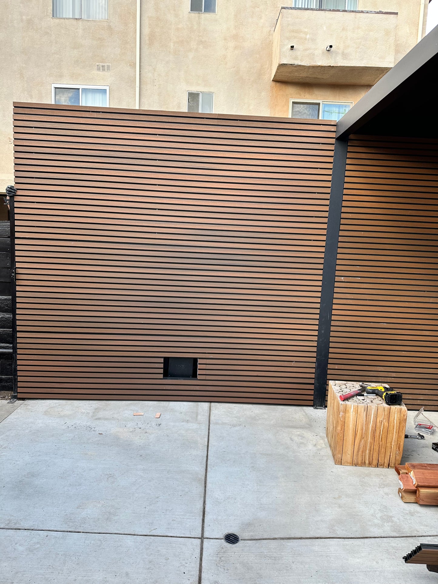 WPC Composite Fence Panels Aluminum Post Complete Sets 6'x6' or 8'x6' feet