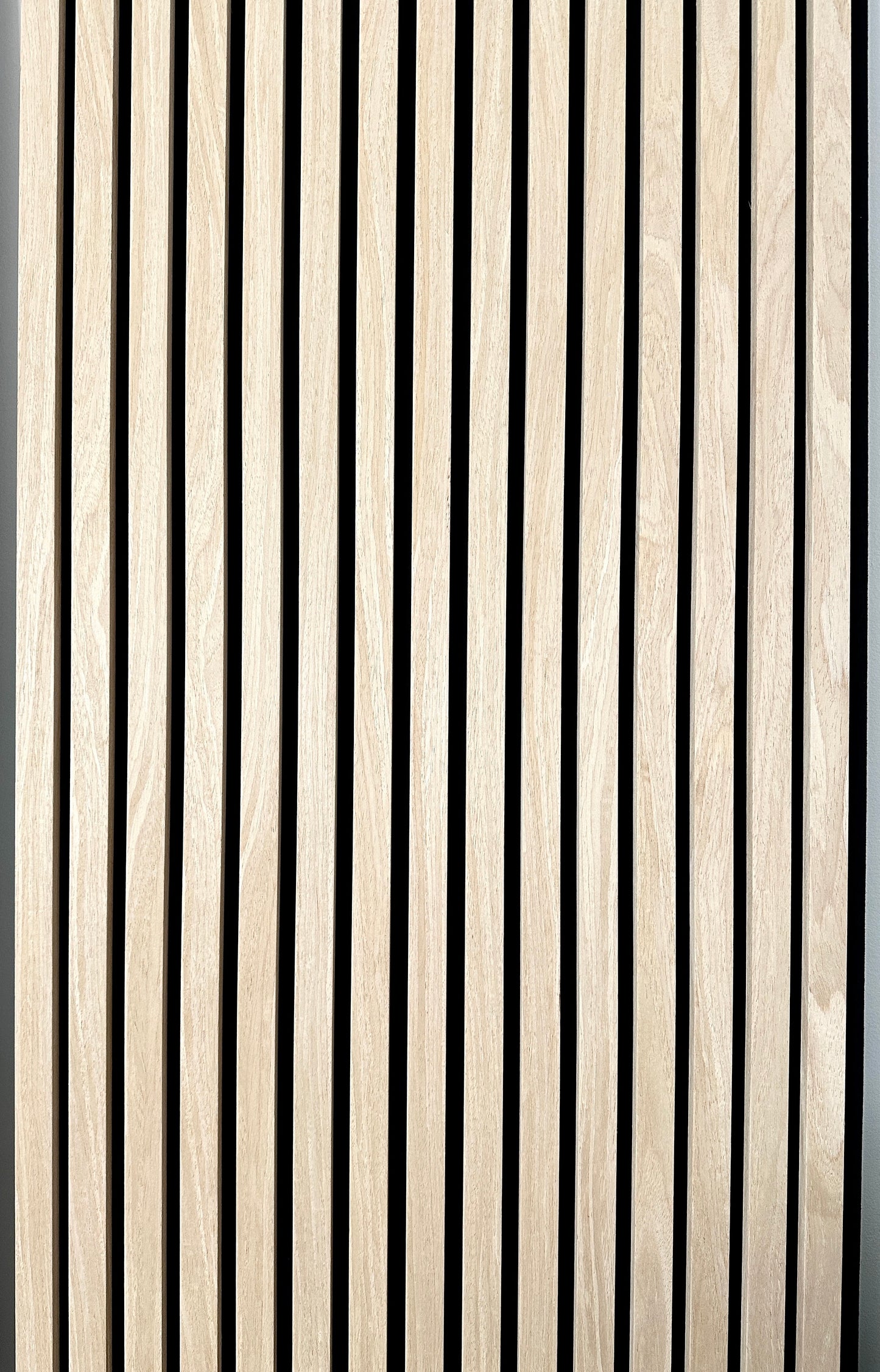 Acoustic Panels Wood Veneer Accent Walls 2 ft wide by 9.5 ft long White Oak