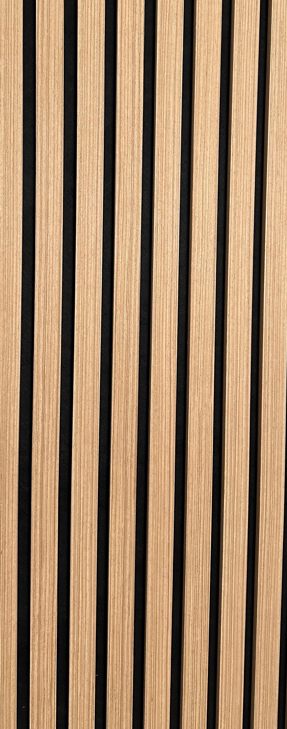 Acoustic Wood Panels Accent Wall Decor Light Brown 2 ft wide by 9.5 ft long