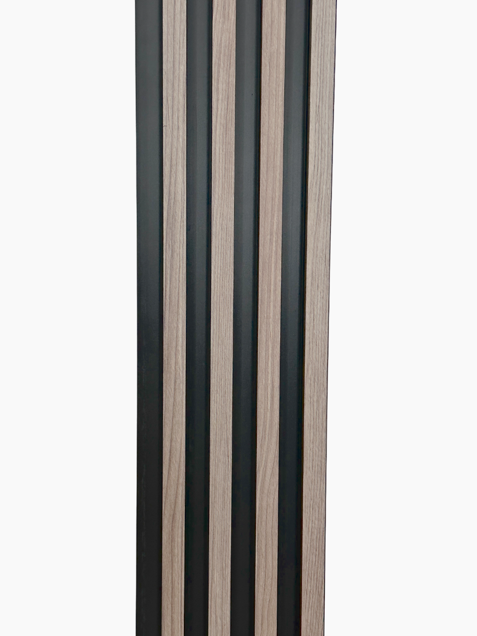 Interior Accent Wall Panels Two Tone Charcoal / Black Decorative Wood Look