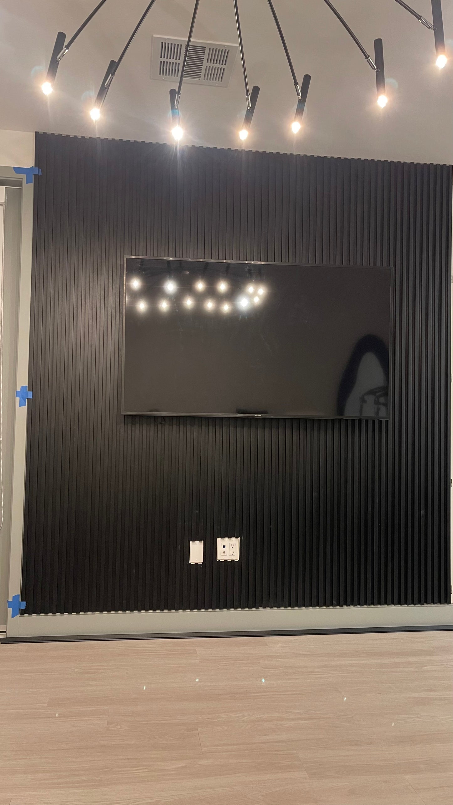 Interior Accent Wall Panels Black 6.5 inches Wide by 114 inches long