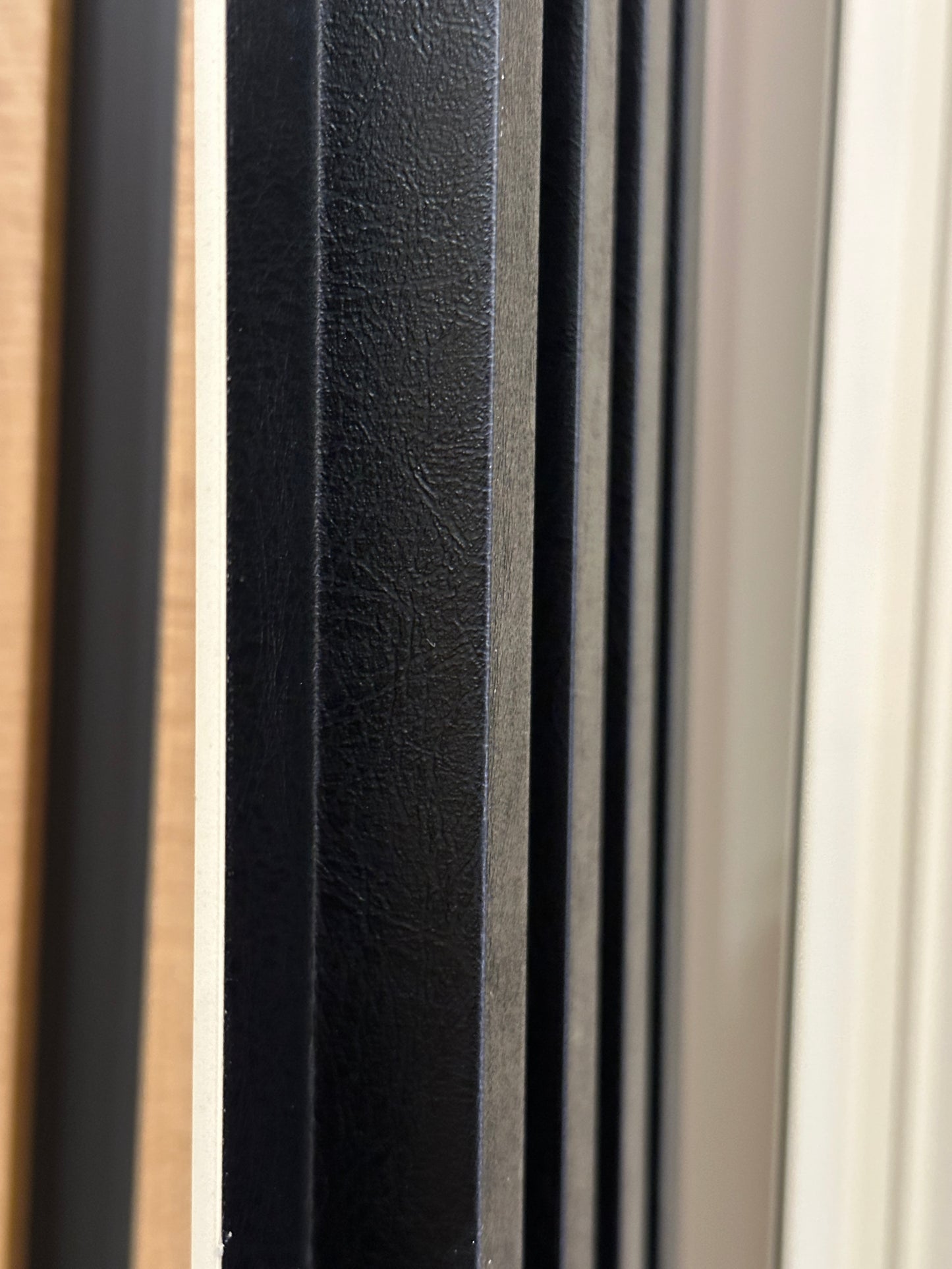 Interior Accent Wall Panels Black 6.5 inches Wide by 114 inches long