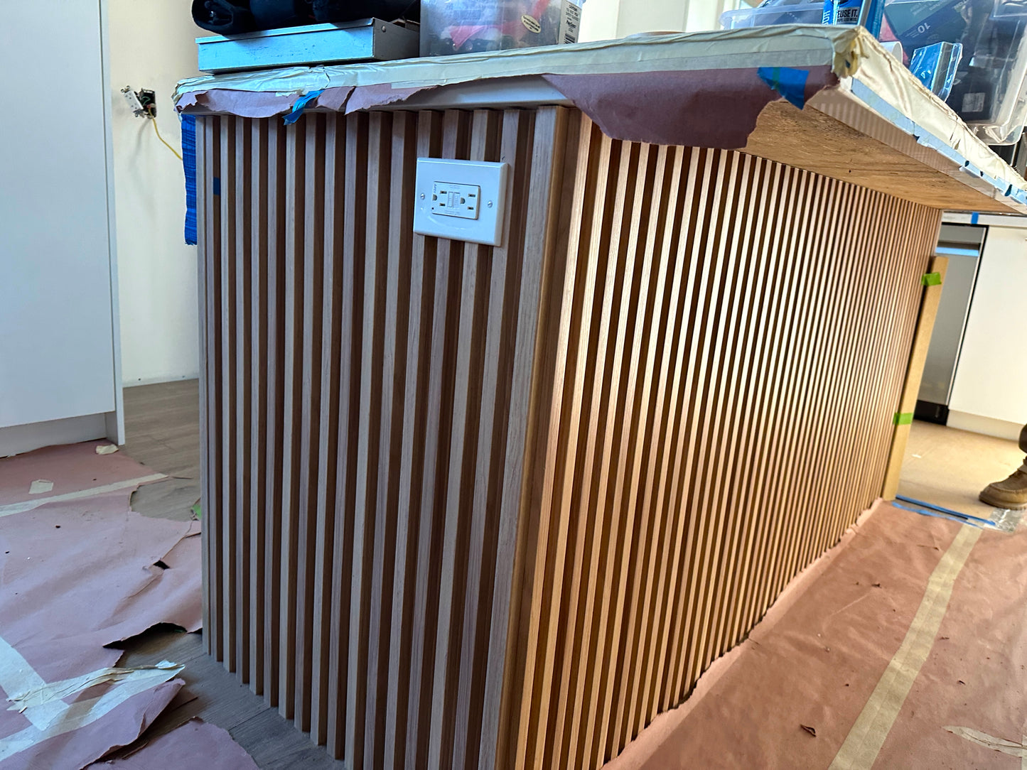 Interior Accent Wall Panels Wood Effect Extra Light Oak Color