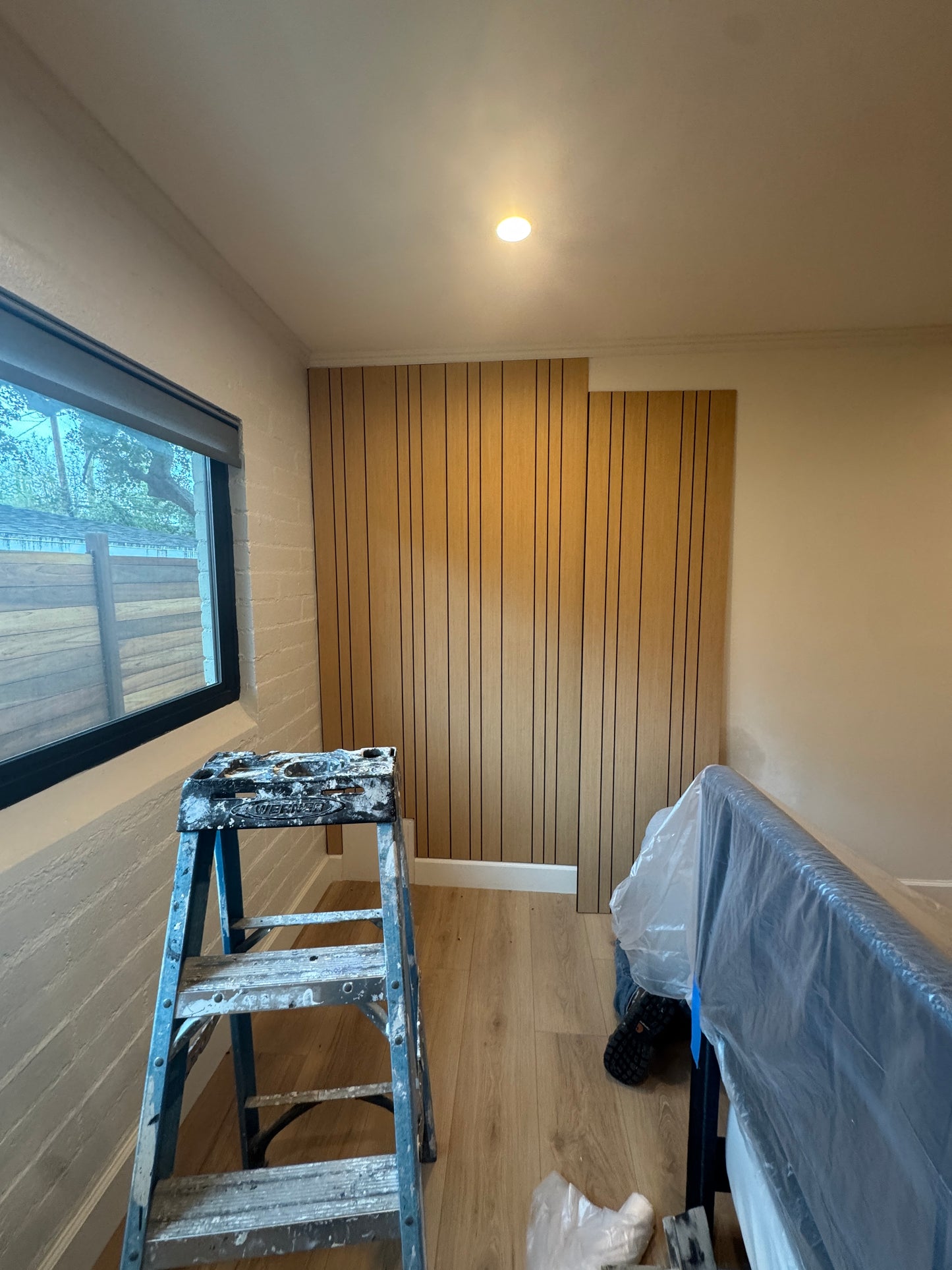 Wood Veneer Flat Panels with Adhesive on Back, Light Weight 2 feet by 8 feet