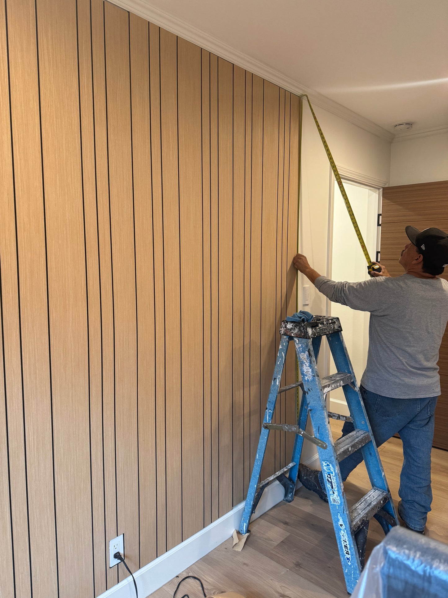 Wood Veneer Flat Panels with Adhesive on Back, Light Weight 2 feet by 8 feet