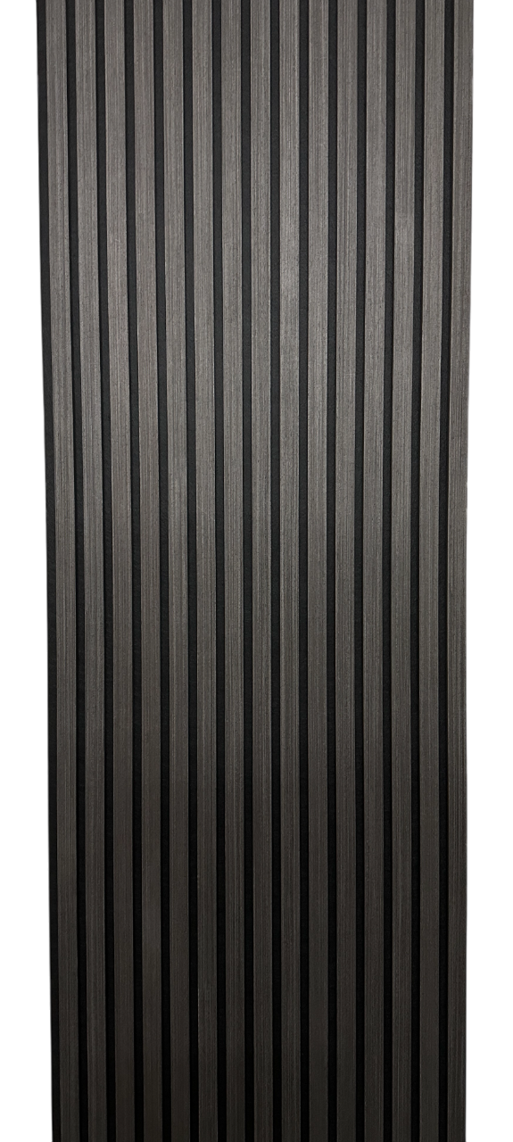 Charcoal Black Wood Veneer Panels Accent Wall Decor 2 ft wide by 9.5 ft long