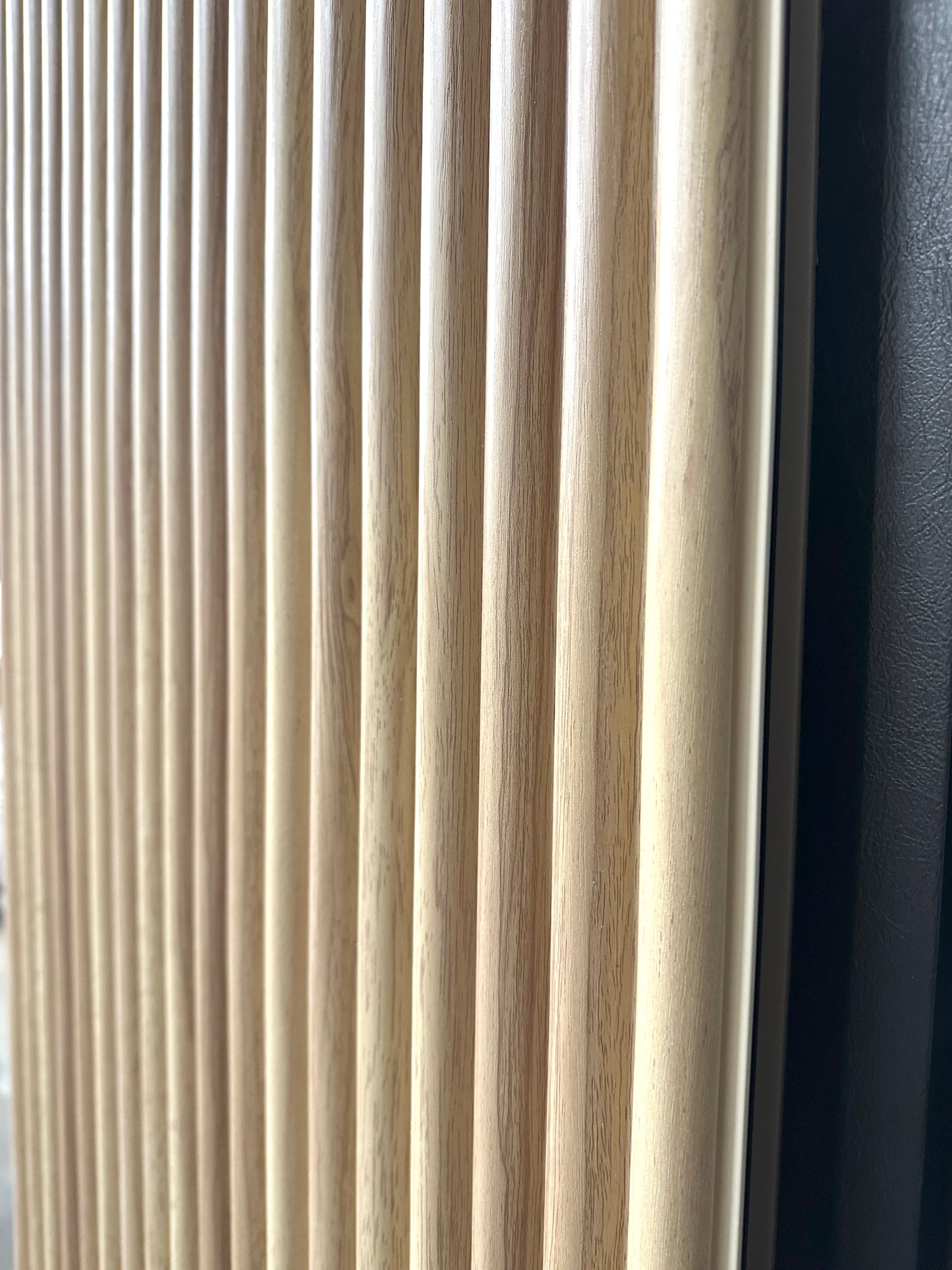 Ribbed Round Wall Panels 9.5 feet by 6 inches Mid Century Modern Look