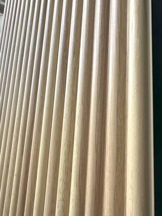 Ribbed Round Wall Panels 9.5 feet by 6 inches Mid Century Modern Look