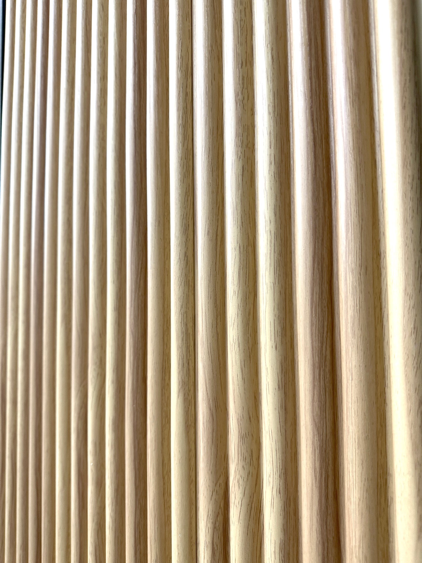Ribbed Round Wall Panels 9.5 feet by 6 inches Mid Century Modern Look