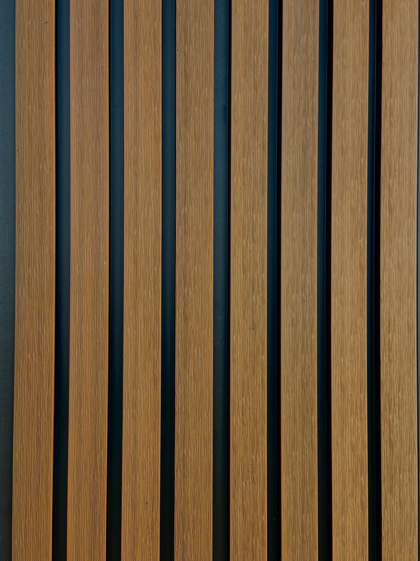 Exterior Two Tone Weathered Teak & Black Siding Slat Panels