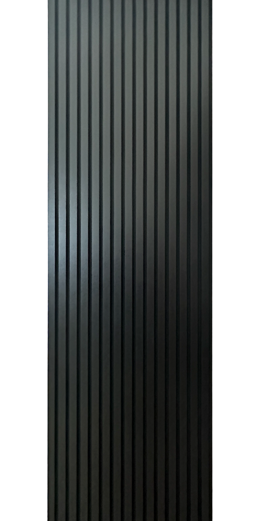 Acoustic Wood Panels Black Accent Slat Wall Decor 2 ft wide by 9.5 ft long