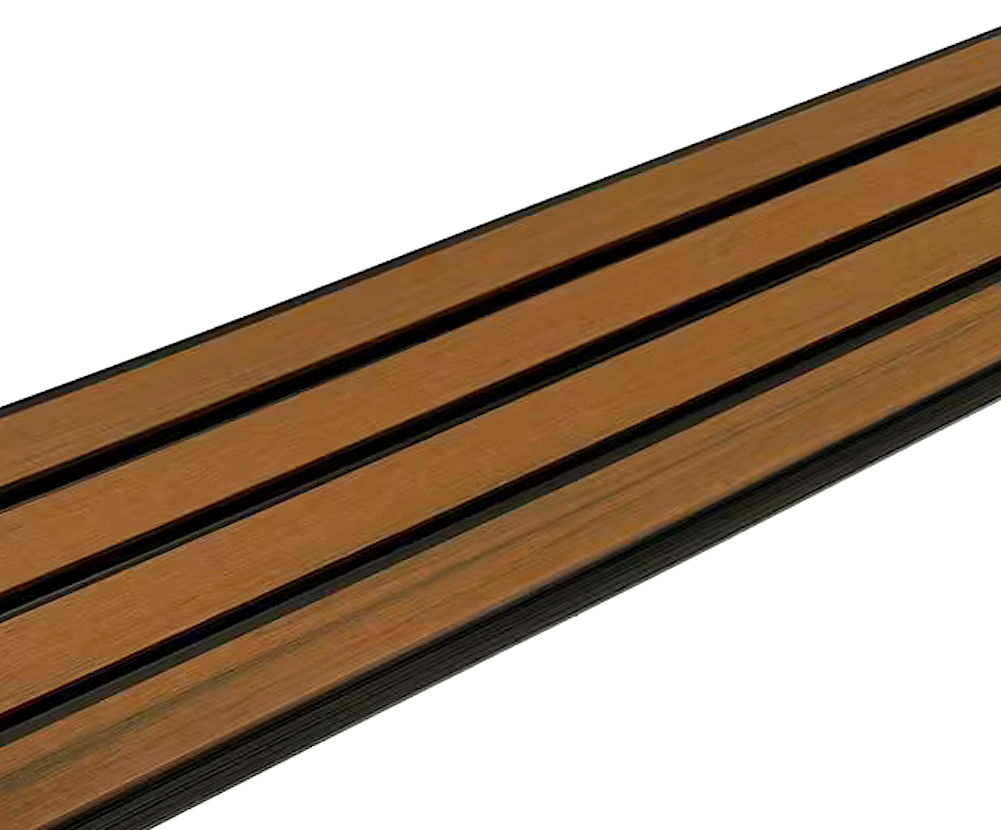 Exterior Two Tone Weathered Teak & Black Siding Slat Panels