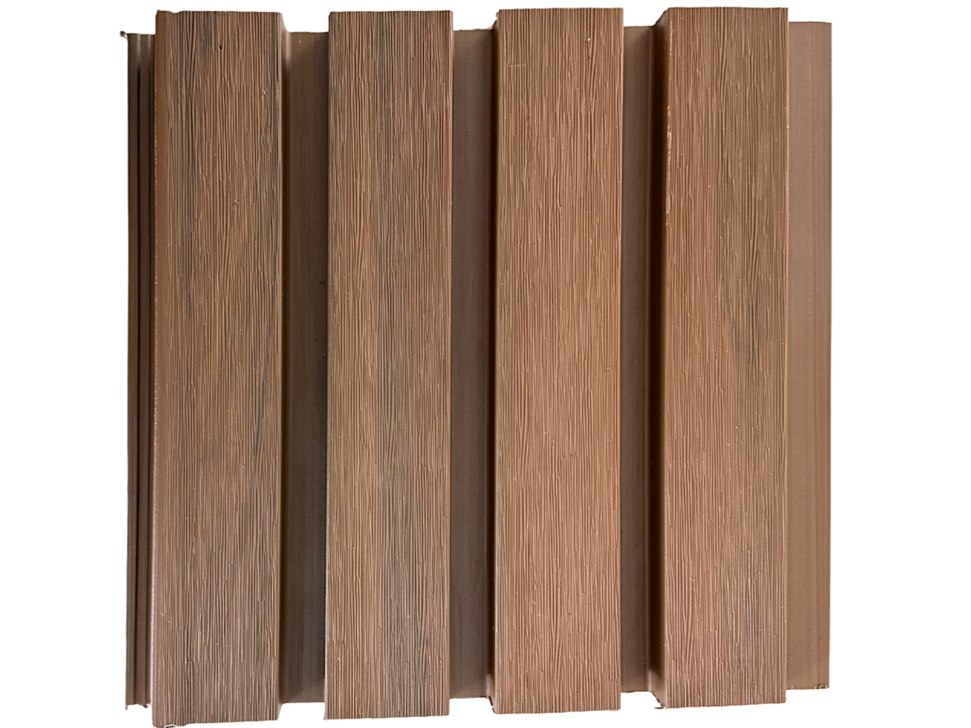Teak Exterior Siding Panels Accent Wall Decor European Modern Wood Grain 8.5 in by 114 in