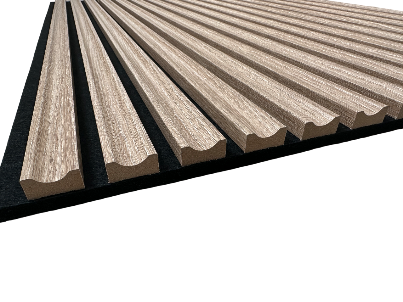 Acoustic Mini Wood Acoustic Panels Washed Oak Colo 39.5” x 24" Panel Wall Art Washed Color