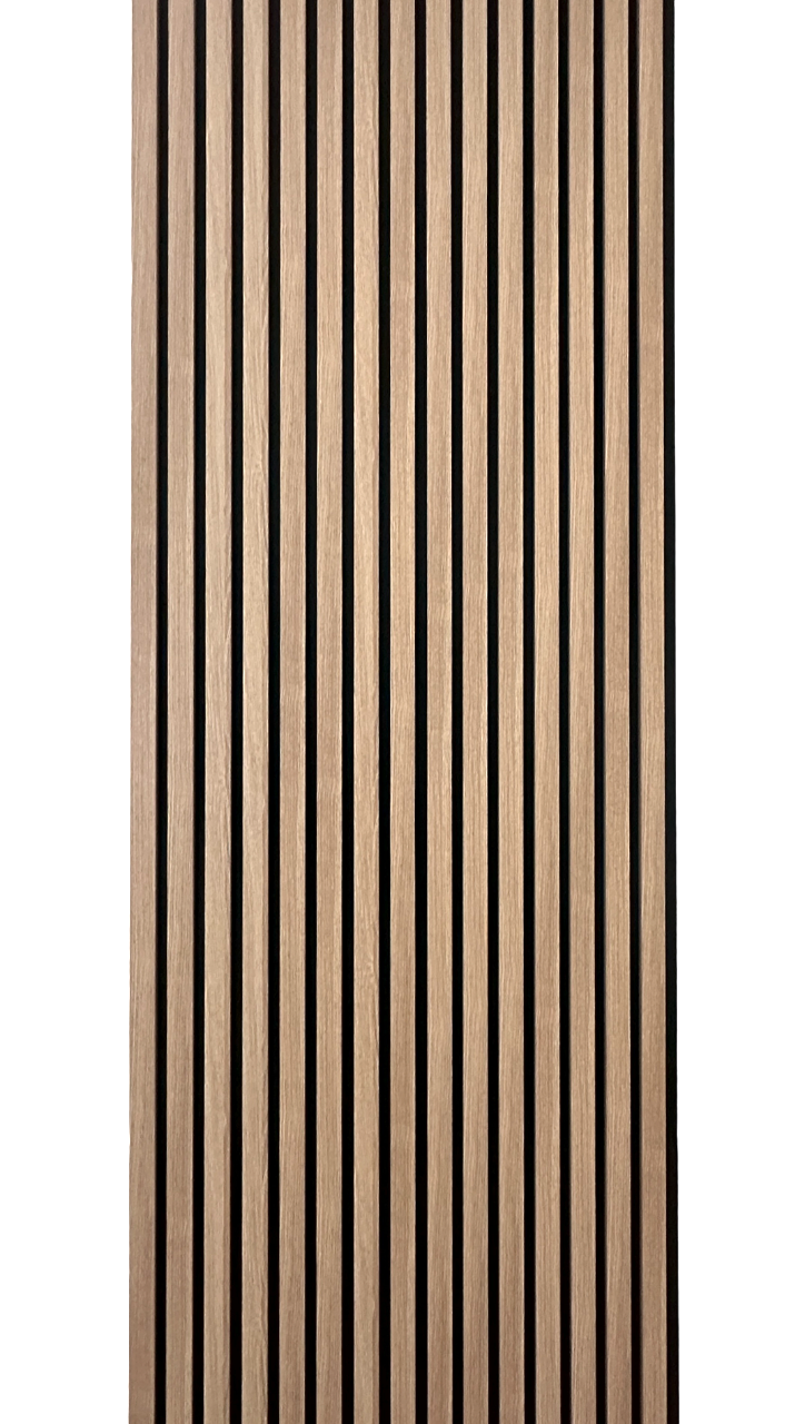 Washed Oak Acoustic Wood Panels Accent Wall Slat Decor 2 ft wide by 8 ft long