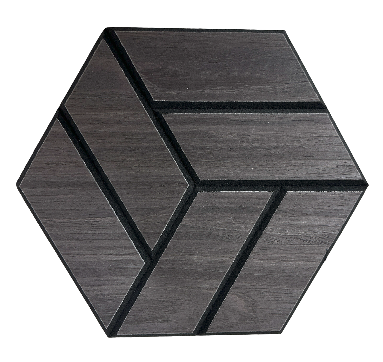 Hexagon 3D Wood Veneer Honeycomb Cutout for Wall Decor Panels with Adhesive