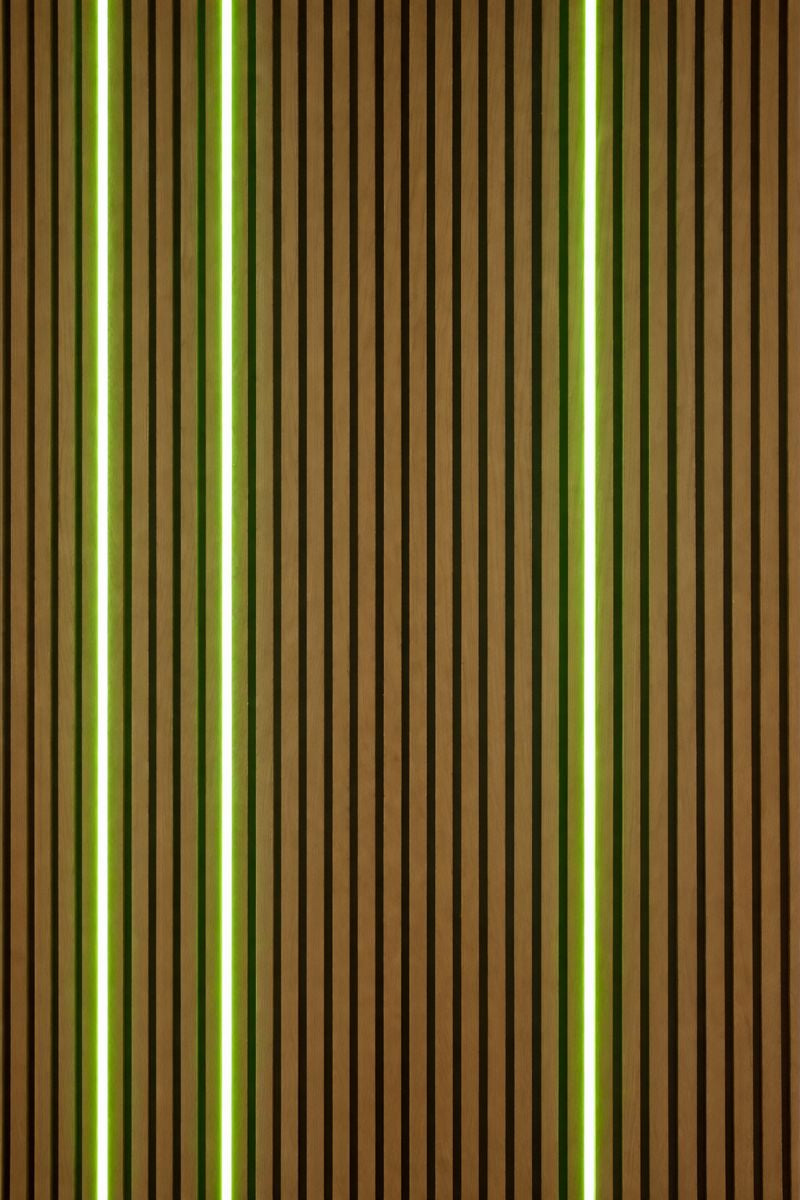 RGB Silicone Multi Color LED Lights for Acoustic Wall Slat Panels Dimmable Set of 3 Easily Inserted Lights