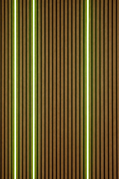 RGB Silicone Multi Color LED Lights for Acoustic Wall Slat Panels Dimmable Set of 3 Easily Inserted Lights