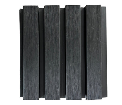 Black Exterior Siding Panels Accent Wall Decor European Modern Wood Grain 8.5 in by 114 in