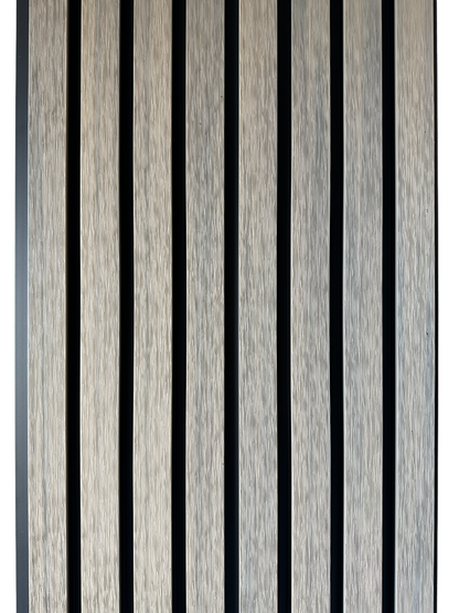 Grey Color with Black Exterior Slat Wall Panels  Durable Siding & Accent Cladding Two Tone