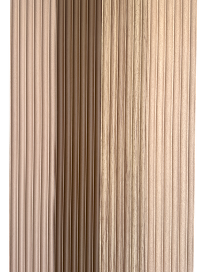 Modern Fluted Oak Colors Interior Wall Decor Panels 6.2" inches wide by 114" long