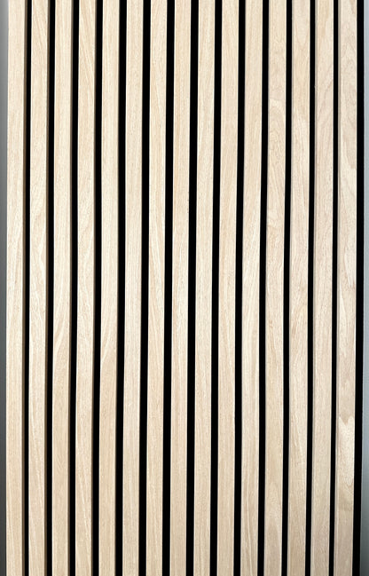 Acoustic Panels Wood Veneer Accent Walls 8 ft long by 2 ft wide White Oak