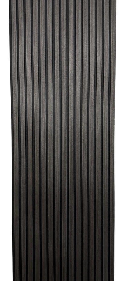 Charcoal Black Wood Veneer Panels Accent Wall Decor 2 ft wide by 9.5 ft long