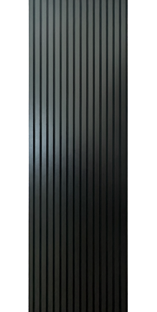 Acoustic Wood Panels Black Accent Wall Two Tone Accent Slat Wall Decor 2 ft wide by 8 ft long