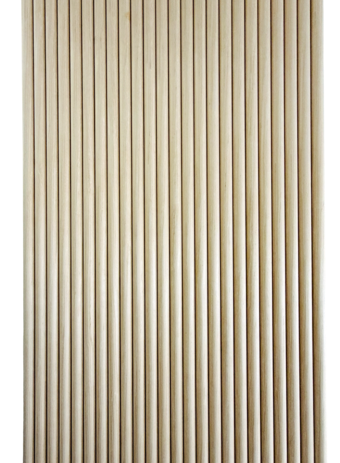 Round Flexible Tambour Wall Panels in Premium White Oak Color