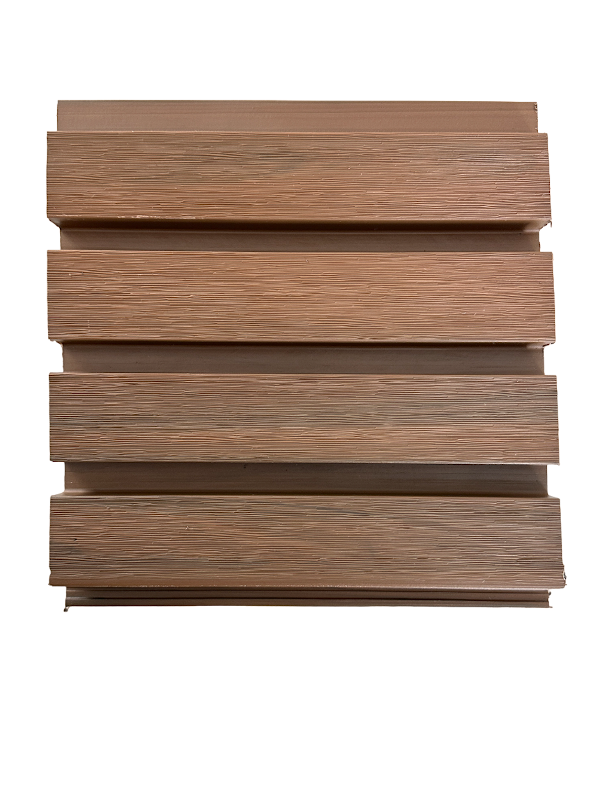 Teak Exterior Siding Panels Accent Wall Decor European Modern Wood Grain 8.5 in by 114 in