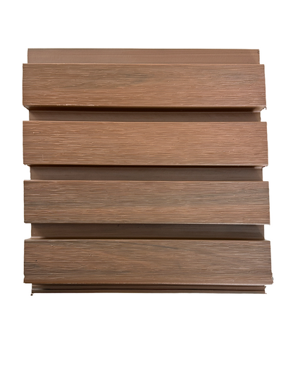 Exterior Siding Panels Accent Wall Decor European Modern Exterior Brown Wood Grain 8.5 in by 114 in