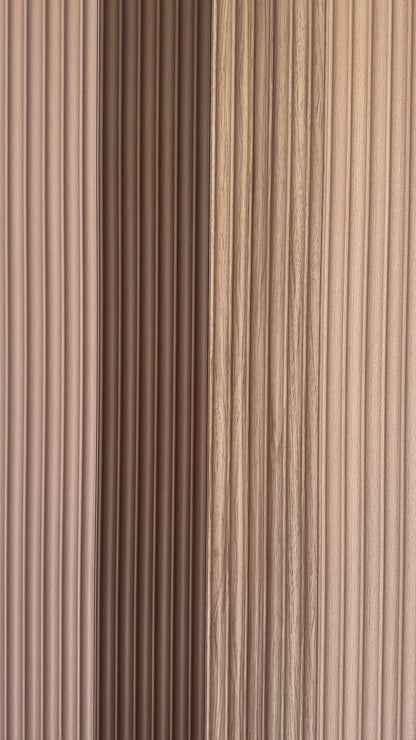 Modern Fluted Oak Colors Interior Wall Decor Panels 6.2" inches wide by 114" long