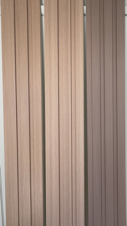 Wall Decor Slat Panels any Bedroom Interior Wood Look Acoustic 9.5 feet long by 8 in. wide