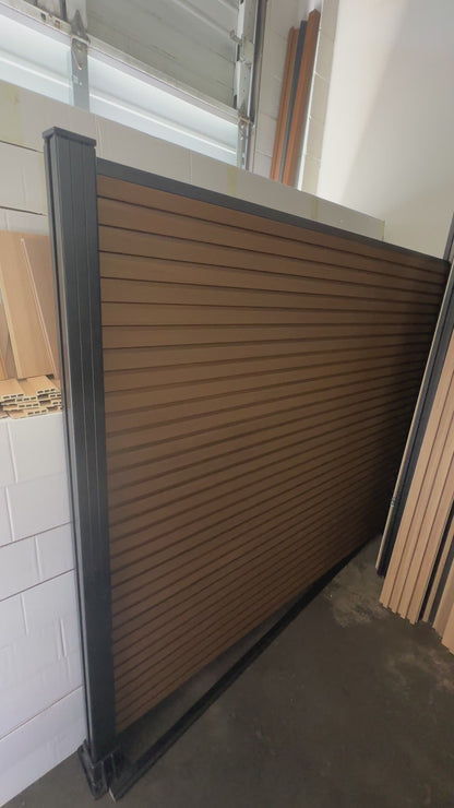 WPC Composite Fence Panels Aluminum Post Complete Sets 6'x6' or 8'x6' feet